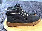 Forsake Hiking Boots Womens Size 8.5 Lucie Gunmetal Gray Suede Comfort Booties