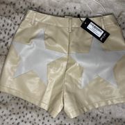 Nasty Gal High-Waisted Leather Festival Shorts