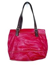 Nine West Red Faux Leather Shoulder Bag