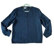 Brooks Brothers black silk blouse size 8