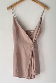 Baby Pink Karen Wrap Dress