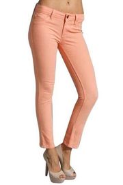 DL1961 Angel Mid-Rise Skinny Ankle Jeans in Peach Nice Size 26