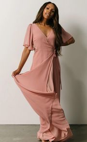 NWT Nude Blush True Wrap Dress S