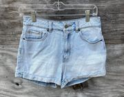 Kendall + Kylie  High Rise Distressed Jean Shorts