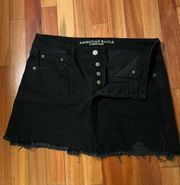 American Eagle Black Jean Skirt