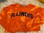 University Of Illinois Cropped Crewneck Sweatshirt