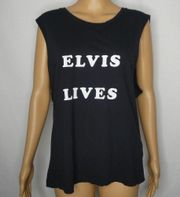 Stylestalker Elvis Lives Muscle Tee Tank Top Shirt