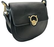 Badgley Mischka Top Handle Saddle shoulder Bag Black