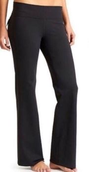 ATHLETA Fusion Yoga Pants Flare Leg Flap Pocket