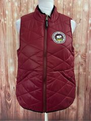 Ivory Ella Red Elephant Logo Quilted Vest