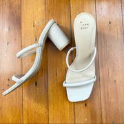 A New Day // Cream Block Heels