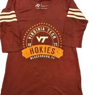 Alta Gracia Maroon
Virginia Tech Hokies Tide Lulu Striped 3/4-Sleeve T-Shirt L