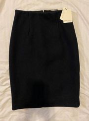 $525 NWT Marc Jacobs 0 XS Wool Felt Pencil Skirt Stretch High Waist Wiggle