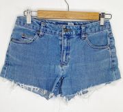 Liz Claiborne Vintage Light Blue Denim Cut-Off Shorts Women's Size 2 Petite 2P
