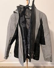 3-in-1 Grey Ski Jacket