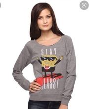 Nickelodeon SpongeBob SquarePants medium stay classy‎ sweatshirt