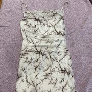 Marble Bodycon Mini Dress