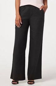 H by Halston size 2 Petite tan linen pants