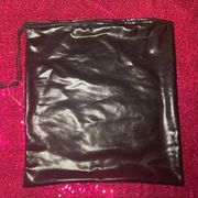 Liquid Latex Faux Leather Drawstring Bag Wristlet Clutch Money Bag Gift