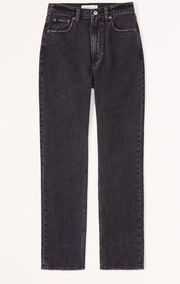 Abercrombie & Fitch Curve Love Ultra High Rise Ankle Straight Jean Size 31