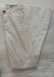 Flare White Jeans