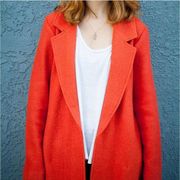 NEW Rachel Zoe Wool Blend Orange Blazer Jacket Coat Women’s Medium