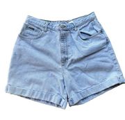Vintage 1990s Calvin Klein Mom Light Wash Jean Shorts Denim size 14 Summer Cute