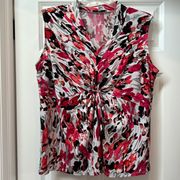 JONES STUDIO Woman’s size 2X stretchy v-neck blouse