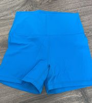 Blue Biker Shorts