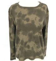 RDI Tie Dye Thermal Top Charcoal Fatigue Green Size Large NWT