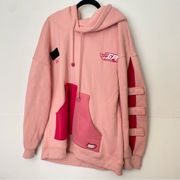 Moon may pink oversized hoodie size M