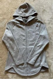 EDDIE BAUER Women's Gray Heather Jacket Fleece Full Zip Size Medium