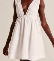 Abercrombie White Petal sleeveless dress