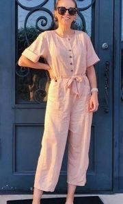 Madewell Top-Stitched Coverall Jumpsuit