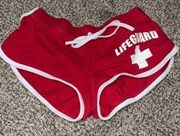 Lifeguard San Diego - Red Booty Shorts - S