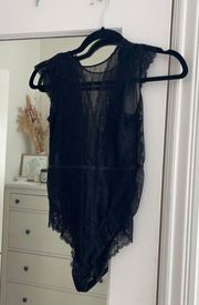 Brandy Melville Black Lace Bodysuit