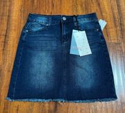 NWT XOXO BLUE DENIM SKIRT SZ 3/26”