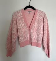 Pink Zebra Cardigan