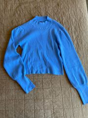 Blue Crop Sweater