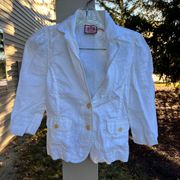 off white linen Blazer, Women's