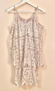 Lace Cold-Shoulder Dress Size XS