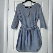 Como Vintage Pinstripe Shift Dress - Size M