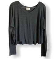 Project Social T Gray Cropped Top