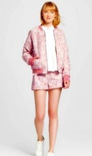 NWT  X Target Pink Paisley Bomber Size M and Shorts Size 8