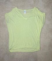 Neon Yellow Sheer Top | Small