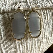 Kendra Scott Grey Blue Dangle Earrings