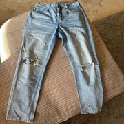 Pilcro and the letterpress high rise slim distressed jean size 29