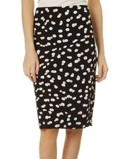 Philosophy Pencil Skirt Dot Print Stretch