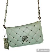 Vegan Leather Mint Green Studded Small Bag/Purse NWT