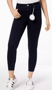 Juniors' Pom Pom Skinny Jeans